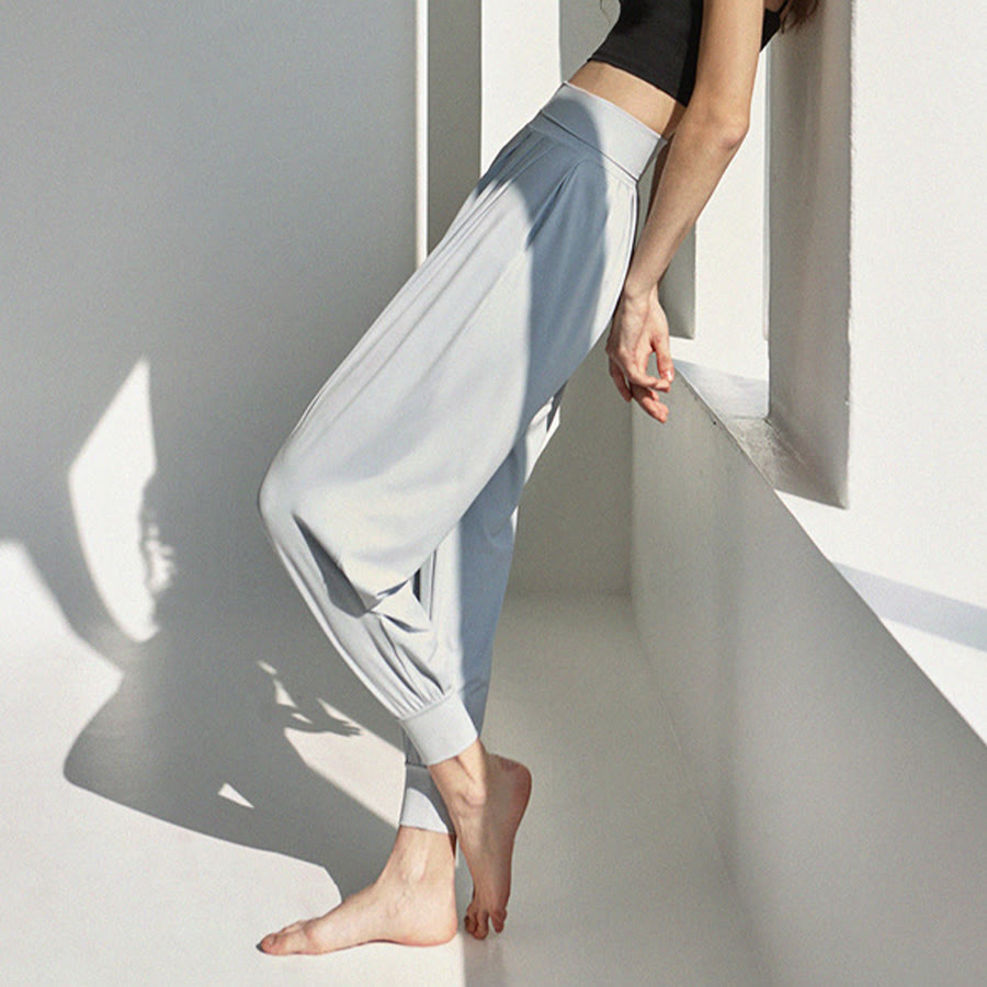 Pantaloni da jogging/yoga da donna Olivenorma Ultra High Waist Pleated Loose Harem Jogger. - image 16