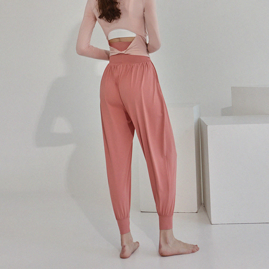 Pantaloni da jogging/yoga da donna Olivenorma Ultra High Waist Pleated Loose Harem Jogger. - image 35