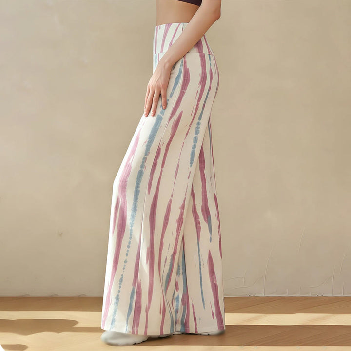 Pantaloni da yoga casual da donna Olivenorma a vita alta e gamba larga. - image 1