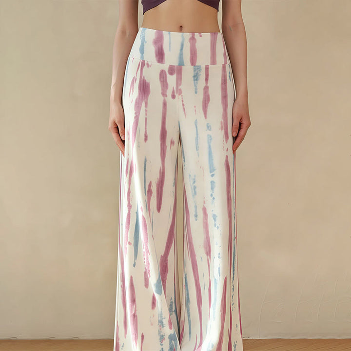 Pantaloni da yoga casual da donna Olivenorma a vita alta e gamba larga. - image 3