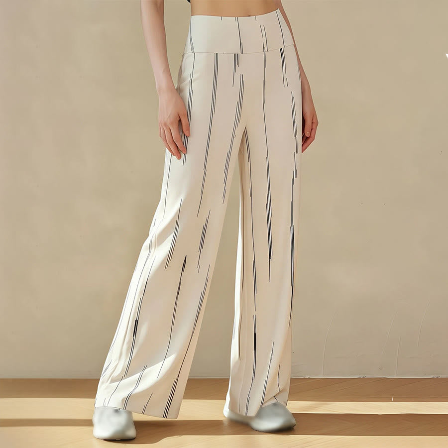 Pantaloni da yoga casual da donna Olivenorma a vita alta e gamba larga. - image 14