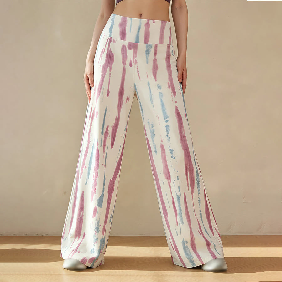 Pantaloni da yoga casual da donna Olivenorma a vita alta e gamba larga. - image 4