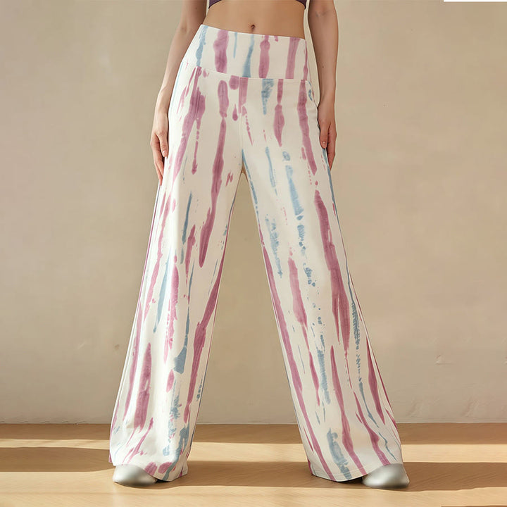 Pantaloni da yoga casual da donna Olivenorma a vita alta e gamba larga. - image 4