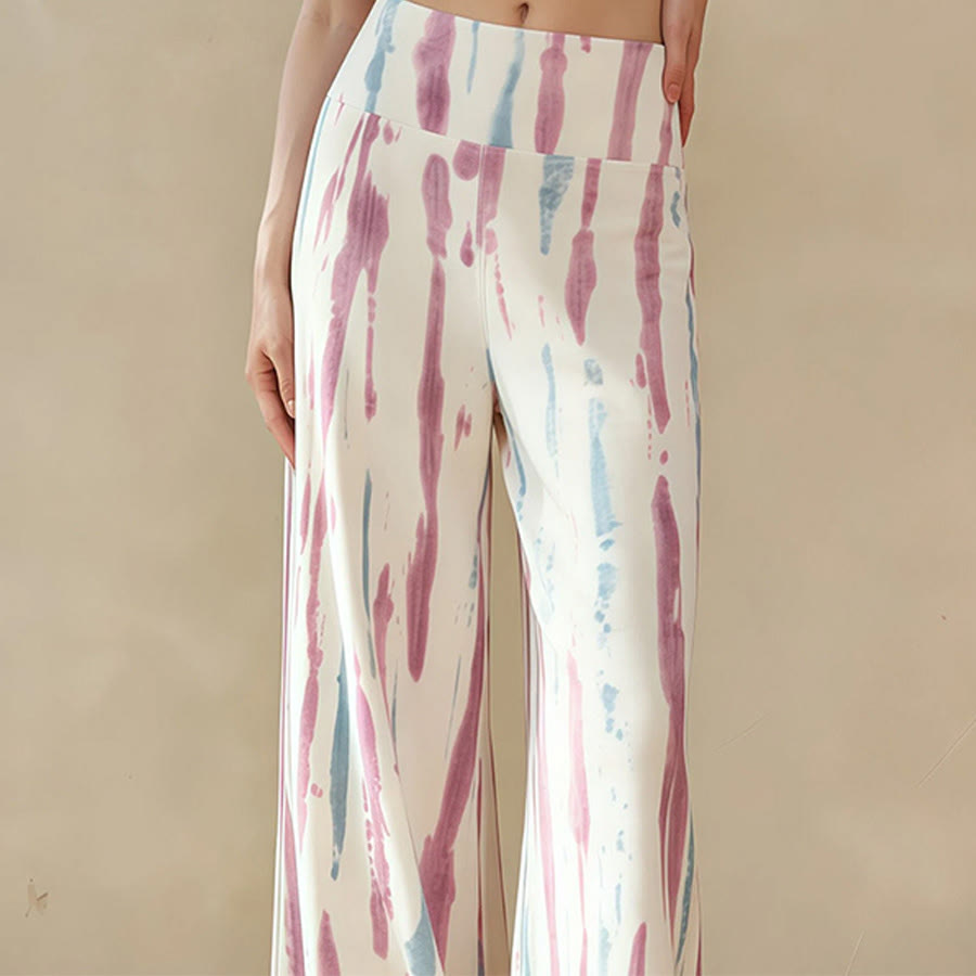 Pantaloni da yoga casual da donna Olivenorma a vita alta e gamba larga. - image 2