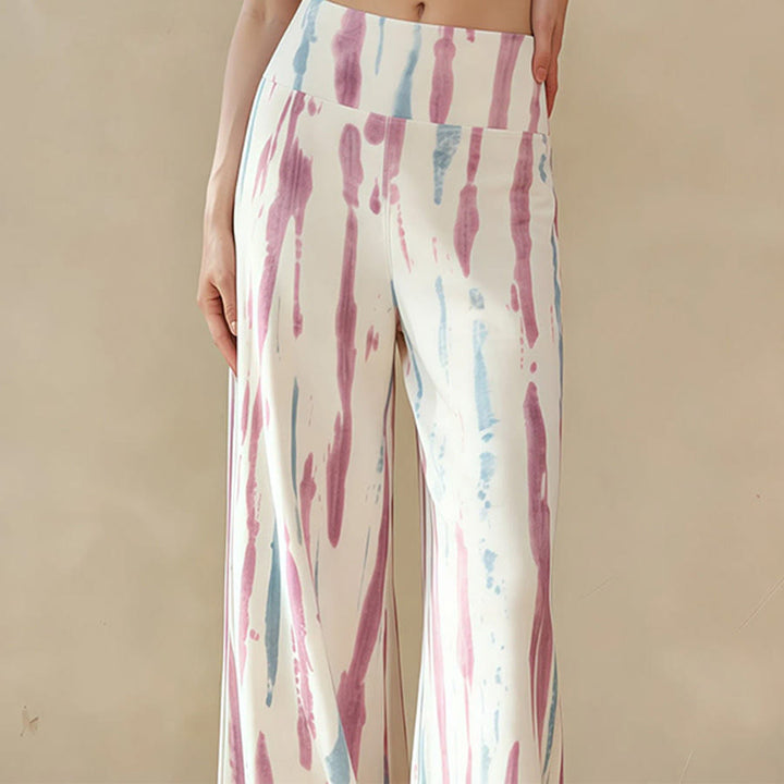 Pantaloni da yoga casual da donna Olivenorma a vita alta e gamba larga. - image 2