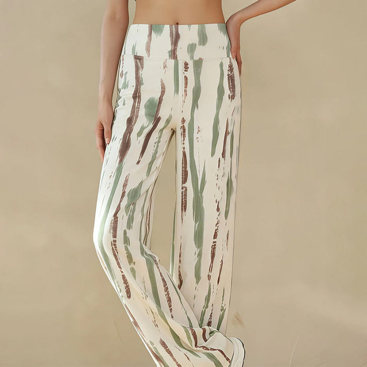 Pantaloni da yoga casual da donna Olivenorma a vita alta e gamba larga. - image 9