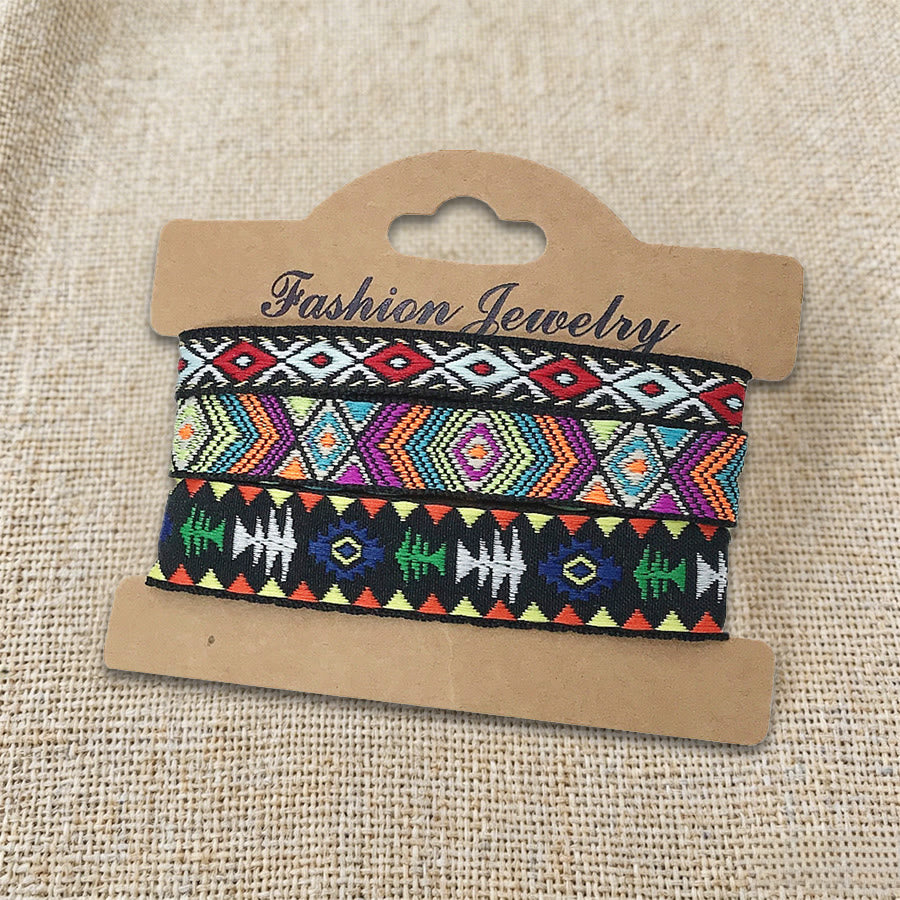 Braccialetto intrecciato etnico boho multicolore fatto a mano con filo di alta qualità Olivenorma - Colorata etnica - image 6