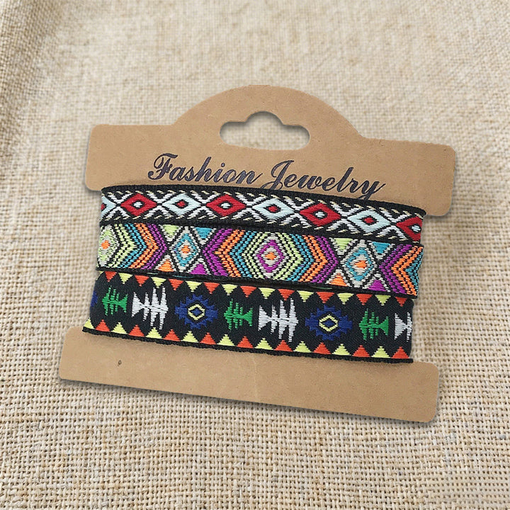 Braccialetto intrecciato etnico boho multicolore fatto a mano con filo di alta qualità Olivenorma - Colorata etnica - image 6