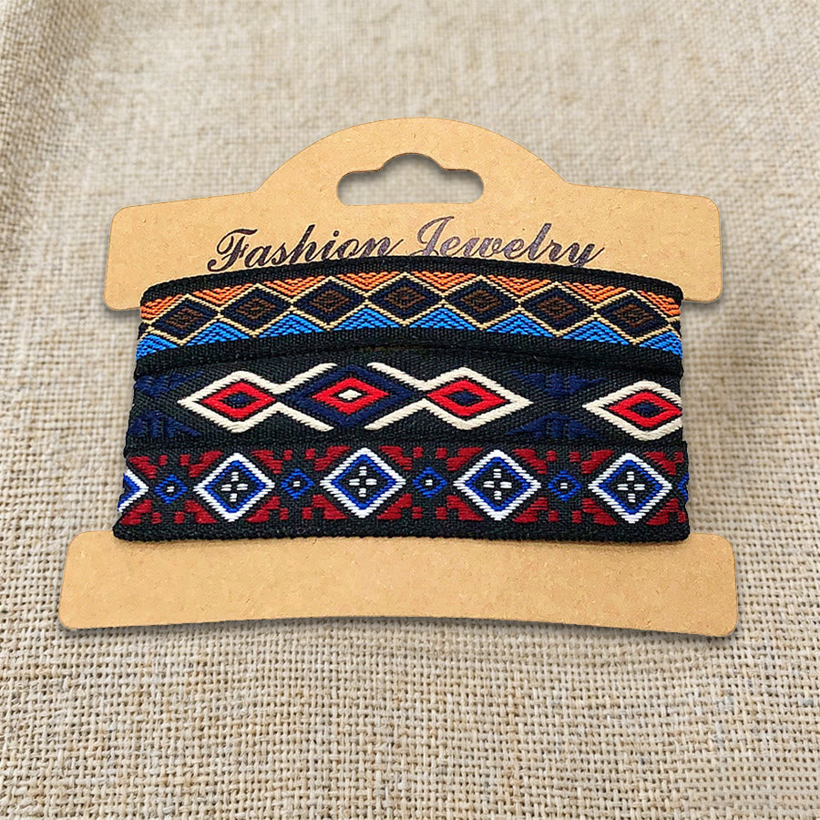 Braccialetto intrecciato etnico boho multicolore fatto a mano con filo di alta qualità Olivenorma - Diamante della Marina - image 38