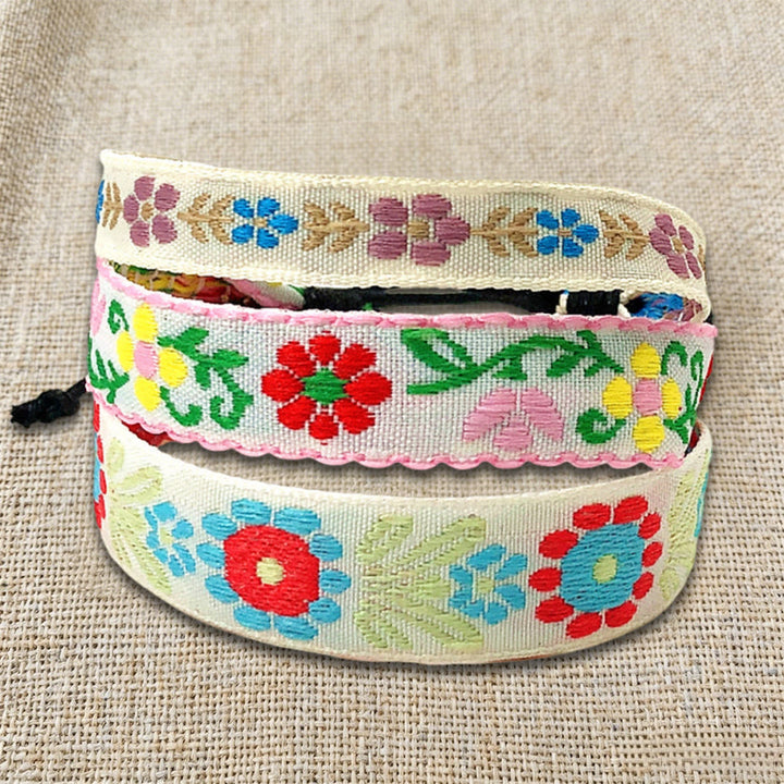 Braccialetto intrecciato etnico boho multicolore fatto a mano con filo di alta qualità Olivenorma - image 29