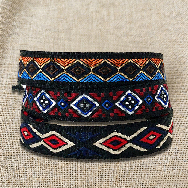 Braccialetto intrecciato etnico boho multicolore fatto a mano con filo di alta qualità Olivenorma - image 39