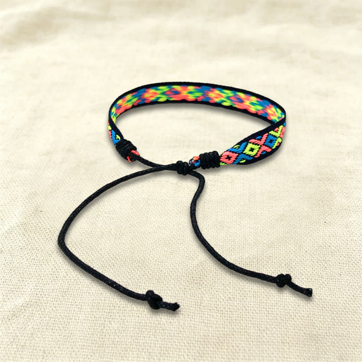 Bracciale intrecciato regolabile Olivenorma, stile boho casual, adatto per tutti i giorni. - Diamante multicolore - image 34