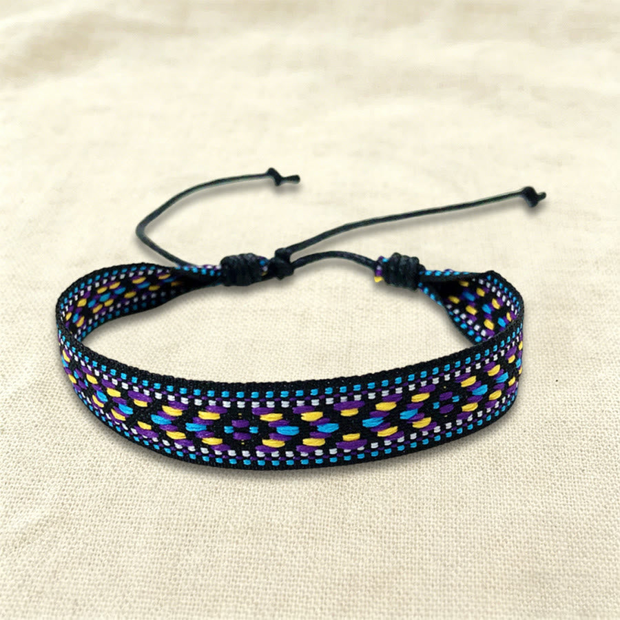 Bracciale intrecciato regolabile Olivenorma, stile boho casual, adatto per tutti i giorni. - Multicolore scuro - image 18