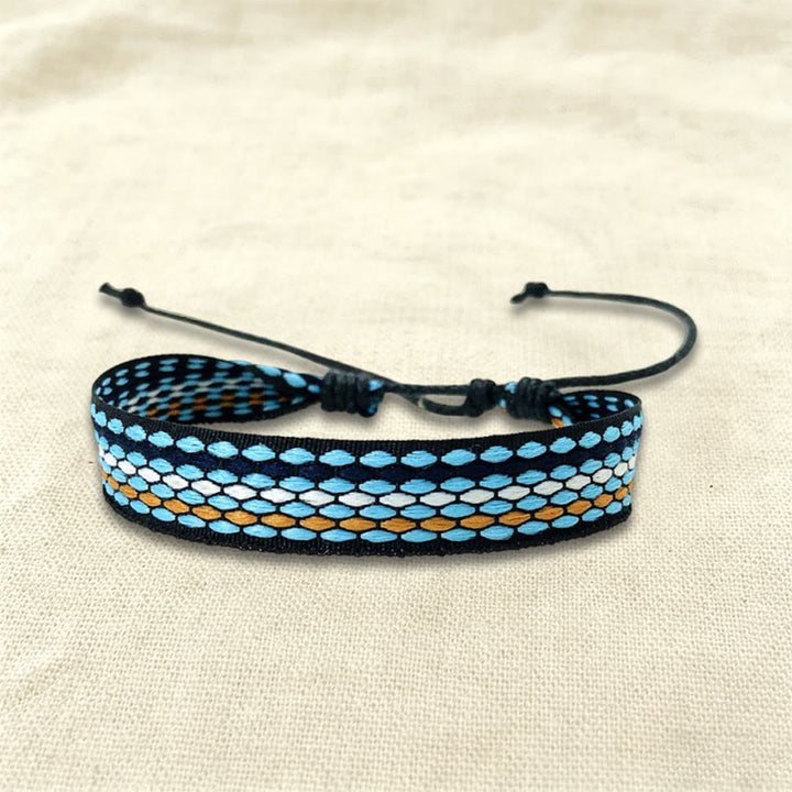 Bracciale intrecciato regolabile Olivenorma, stile boho casual, adatto per tutti i giorni. - Diamante Blu - image 20