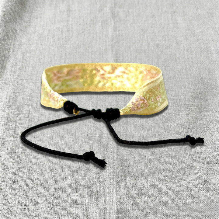 Bracciale etnico intrecciato a mano con motivo tribale decorato Olivenorma - image 11
