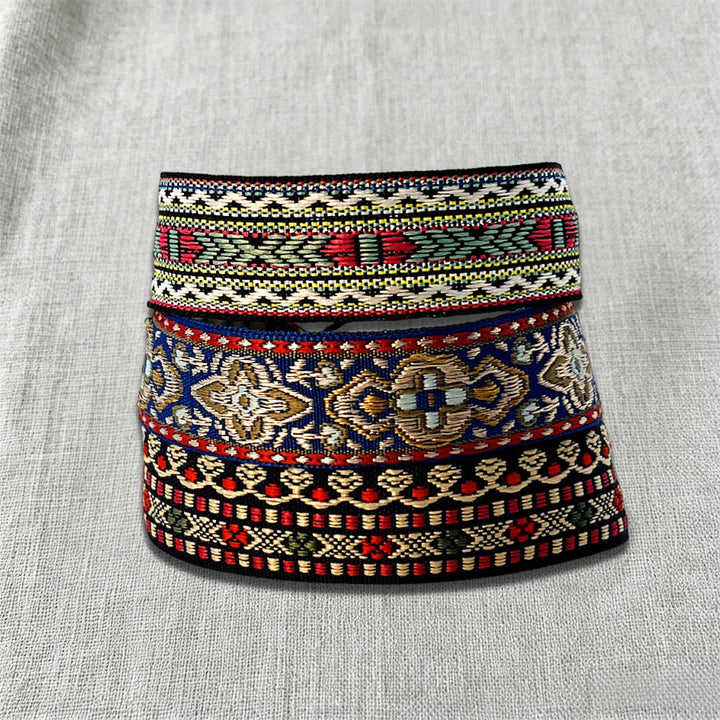 Bracciale etnico intrecciato a mano con motivo tribale decorato Olivenorma - image 0