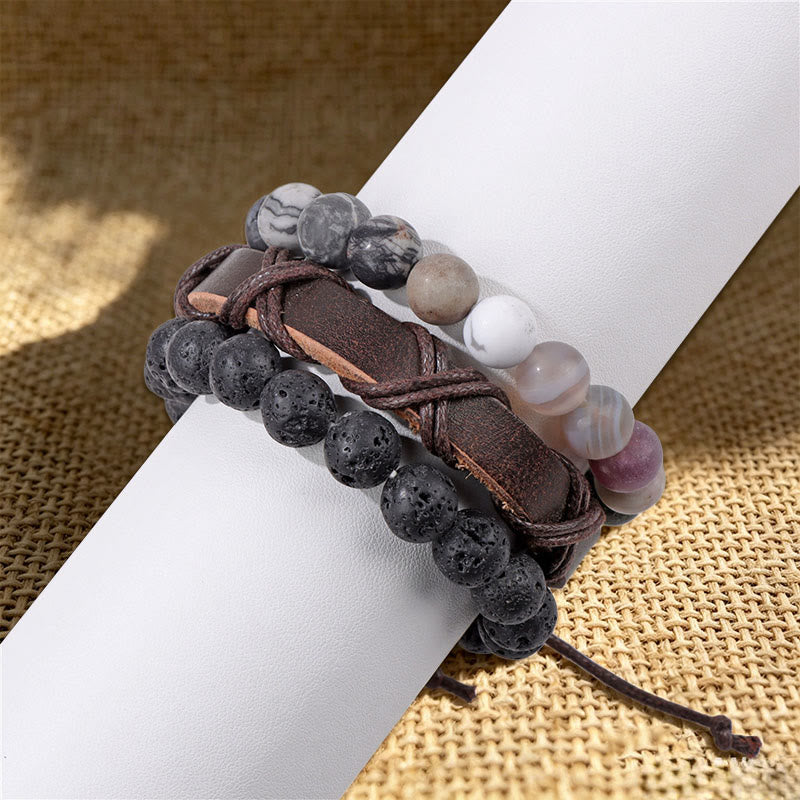 Bracciale etnico boho impilabile multistrato fatto a mano Olivenorma - image 18