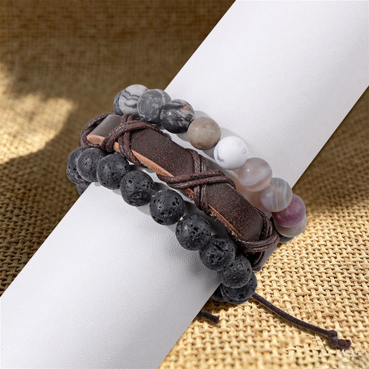 Bracciale etnico boho impilabile multistrato fatto a mano Olivenorma - image 18
