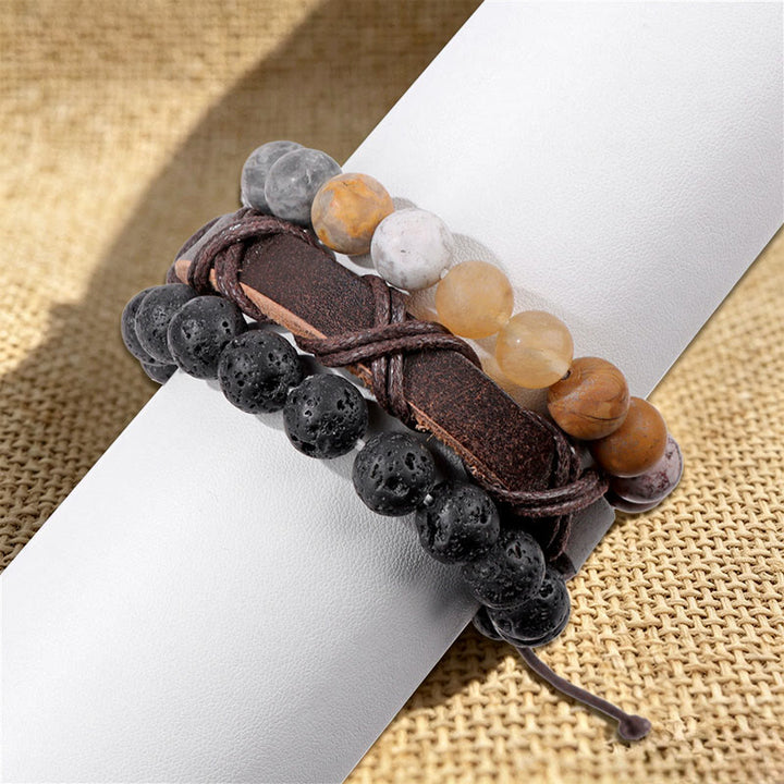 Bracciale etnico boho impilabile multistrato fatto a mano Olivenorma - image 16