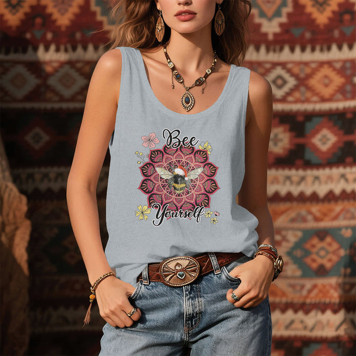 Canotta da donna Olivenorma Bee Yourself Christmas Bee Mandala - image 7