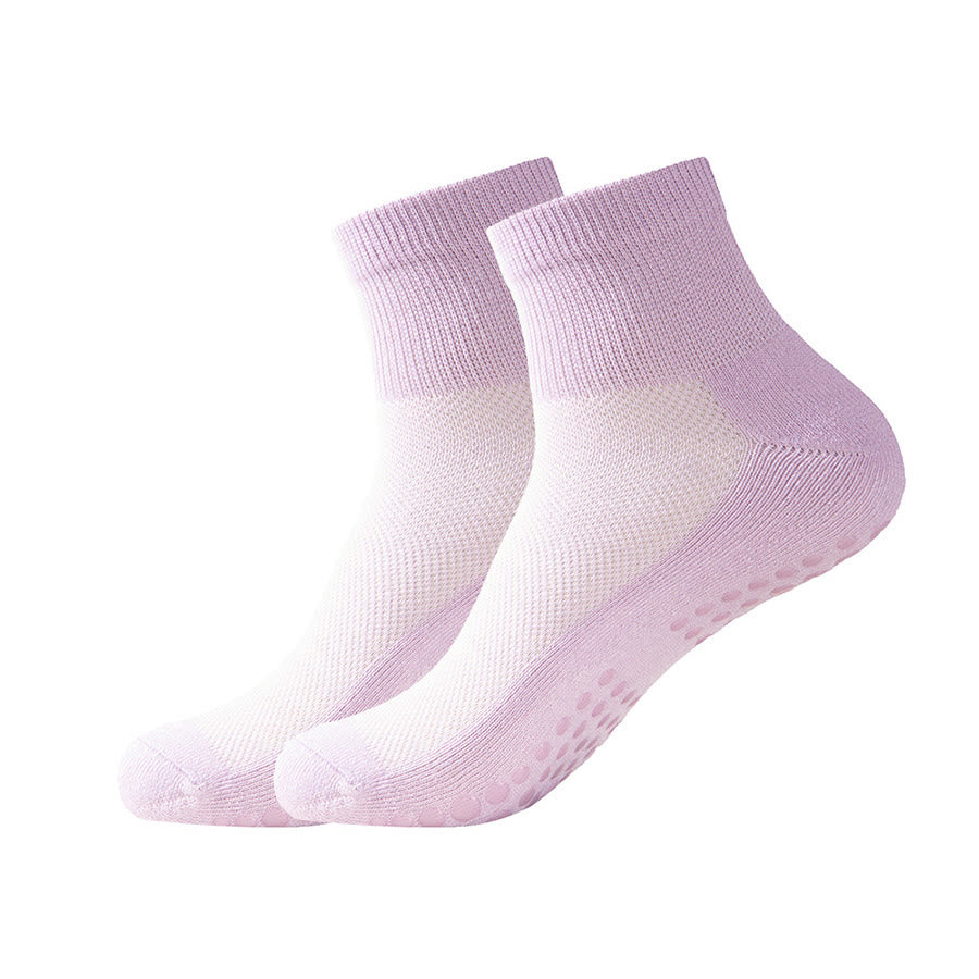 Calze antiscivolo Olivenorma con maggiore aderenza per yoga e pilates, calze da yoga da donna - Viola chiaro - 10 paia - image 1