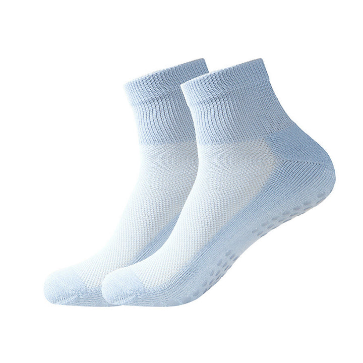 Calze antiscivolo Olivenorma con maggiore aderenza per yoga e pilates, calze da yoga da donna - Azzurro chiaro - 10 paia - image 4