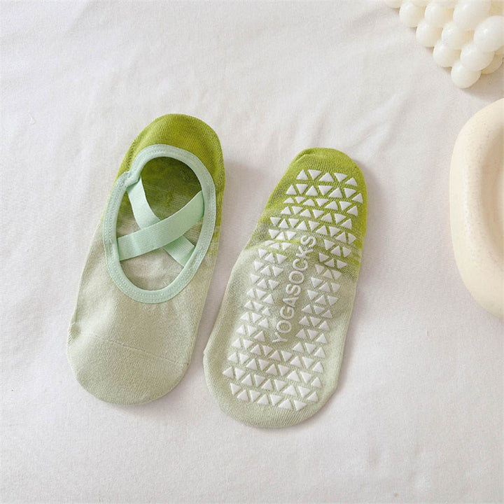 Calzini da yoga antiscivolo Olivenorma comodi, stile balletto, per fitness indoor da donna. - Verde - 10 paia - image 10