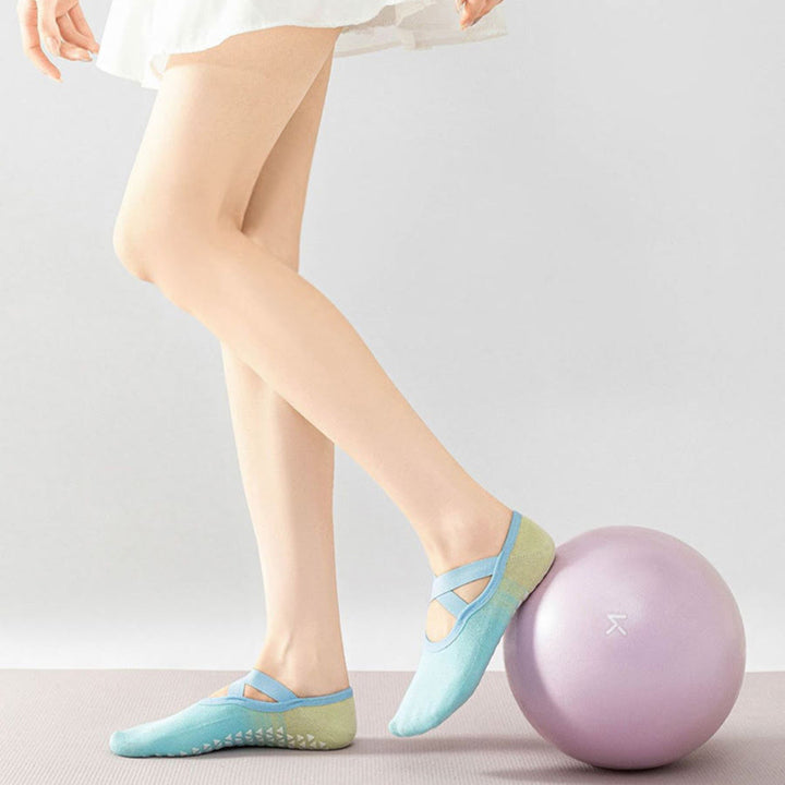 Calzini da yoga antiscivolo Olivenorma comodi, stile balletto, per fitness indoor da donna. - image 3