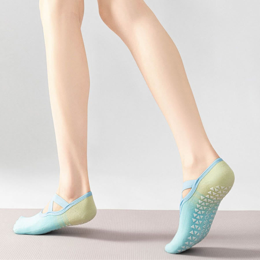 Calzini da yoga antiscivolo Olivenorma comodi, stile balletto, per fitness indoor da donna. - image 5