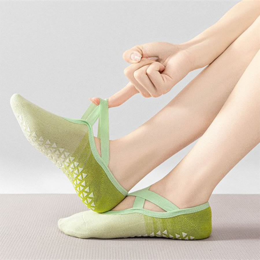 Calzini da yoga antiscivolo Olivenorma comodi, stile balletto, per fitness indoor da donna. - image 13