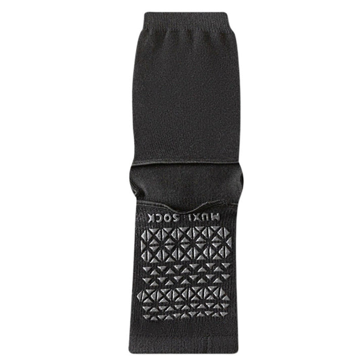 Calze da yoga Olivenorma traspiranti a metà polpaccio antiscivolo con punta e tallone aperti, ideali per donna. - Nero - 10 paia - image 7