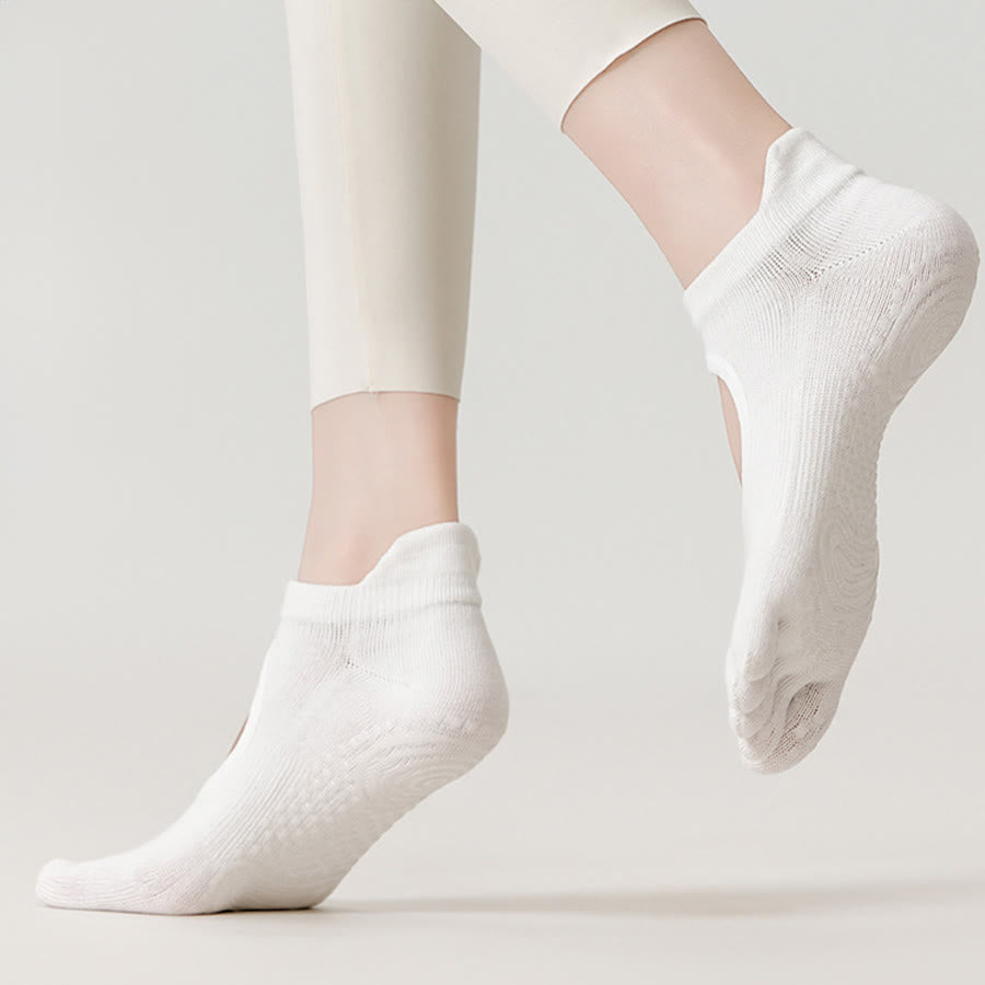 Calze antiscivolo professionali Olivenorma a cinque dita per Pilates e salto con la corda, calze yoga da donna - image 6