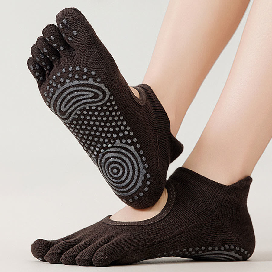 Calze antiscivolo professionali Olivenorma a cinque dita per Pilates e salto con la corda, calze yoga da donna - image 20