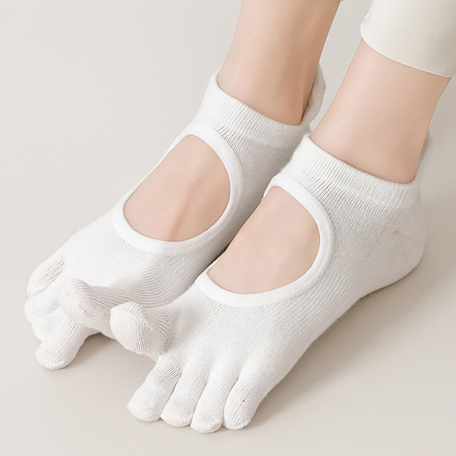Calze antiscivolo professionali Olivenorma a cinque dita per Pilates e salto con la corda, calze yoga da donna - image 8