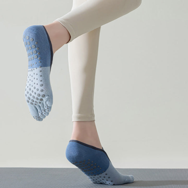 Calze antiscivolo Olivenorma a cinque dita a basso profilo per yoga, pilates e danza. Calze da yoga da donna. - image 11