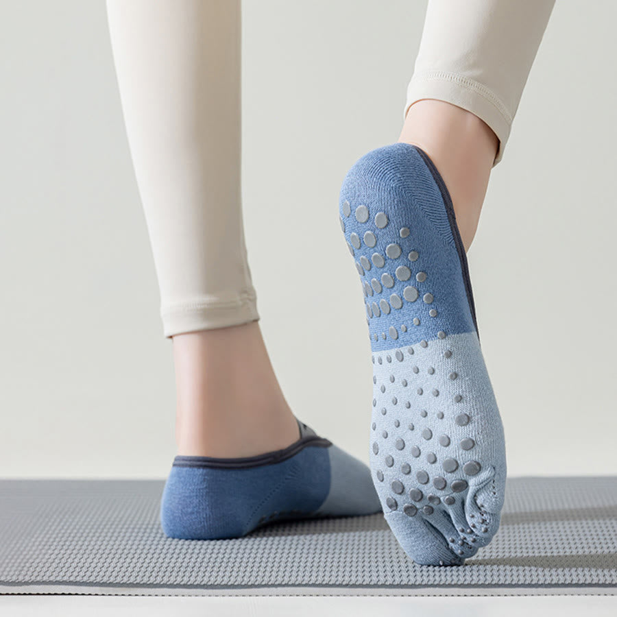 Calze antiscivolo Olivenorma a cinque dita a basso profilo per yoga, pilates e danza. Calze da yoga da donna. - image 12