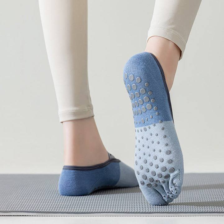 Calze antiscivolo Olivenorma a cinque dita a basso profilo per yoga, pilates e danza. Calze da yoga da donna. - image 12