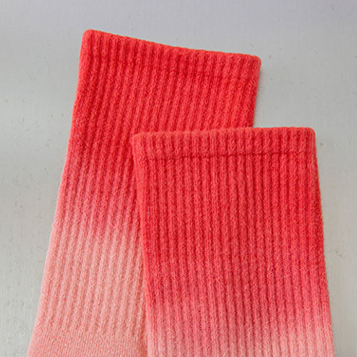Calzini da yoga da donna Olivenorma con suola antiscivolo in silicone e gradiente di colore, lunghezza media. - image 19