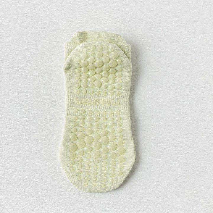 Calzini da yoga da donna Olivenorma con suola intera antiscivolo per fitness indoor. - Verde chiaro - 10 paia - image 15