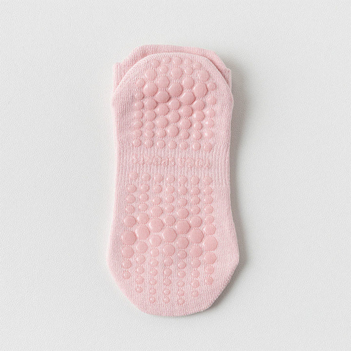 Calzini da yoga da donna Olivenorma con suola intera antiscivolo per fitness indoor. - Rosa antico - 10 paia - image 3