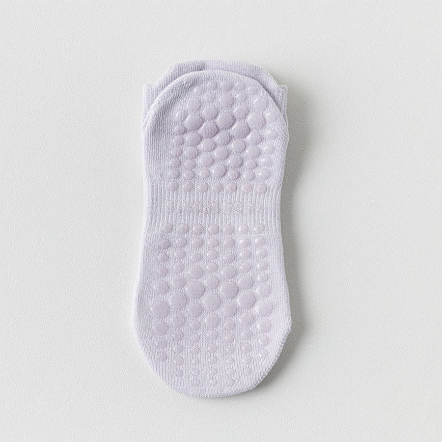 Calzini da yoga da donna Olivenorma con suola intera antiscivolo per fitness indoor. - Viola chiaro - 10 paia - image 10