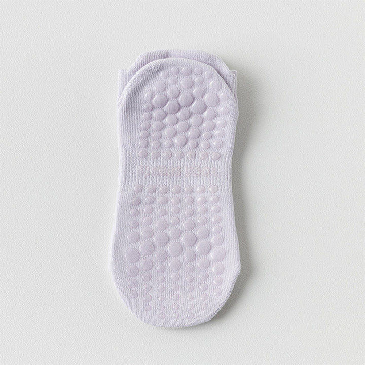 Calzini da yoga da donna Olivenorma con suola intera antiscivolo per fitness indoor. - Viola chiaro - 10 paia - image 10