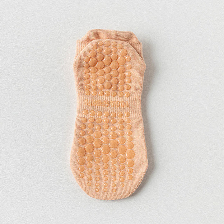 Calzini da yoga da donna Olivenorma con suola intera antiscivolo per fitness indoor. - Rosa Nudo - 10 paia - image 9