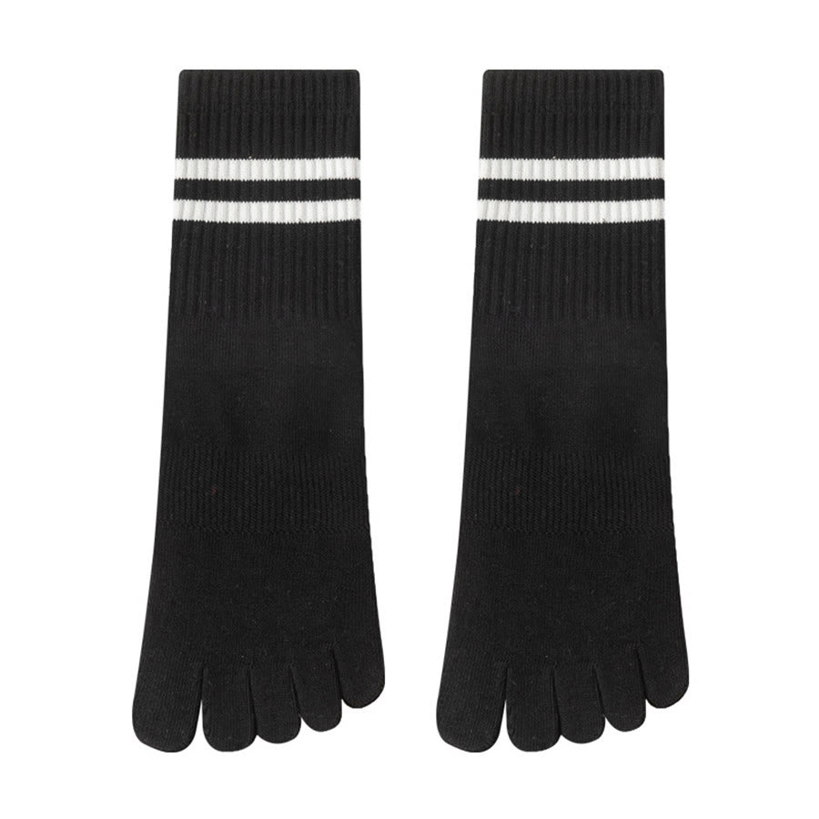 Calze da yoga da donna Olivenorma con suola intera, imbottitura in silicone e maglia elastica, lunghezza media. - Nero - 10 paia - image 24