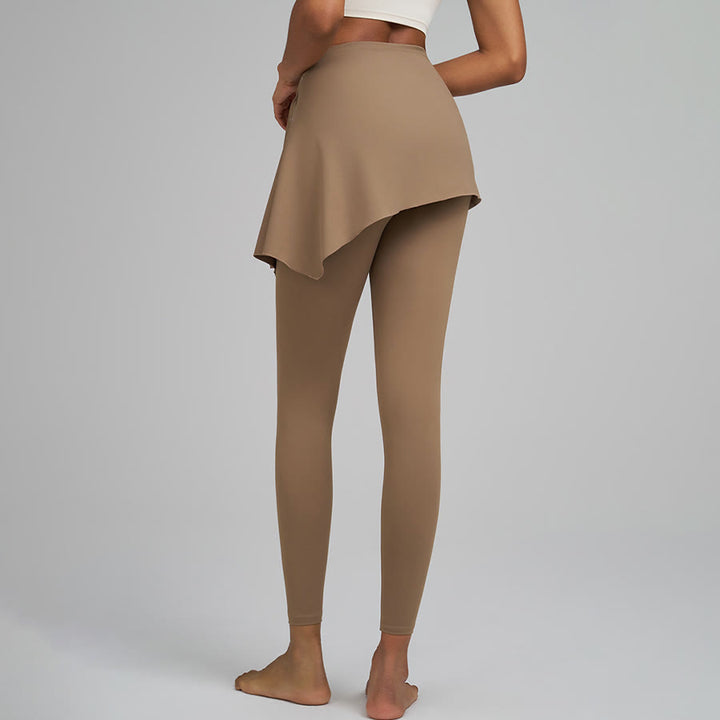 Pantaloni da yoga da donna Olivenorma a vita alta e lunghezza intera con dettaglio a portafoglio. - image 7
