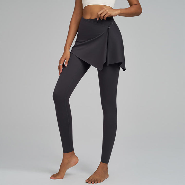 Pantaloni da yoga da donna Olivenorma a vita alta e lunghezza intera con dettaglio a portafoglio. - Grigio Roccia - XXL - image 11