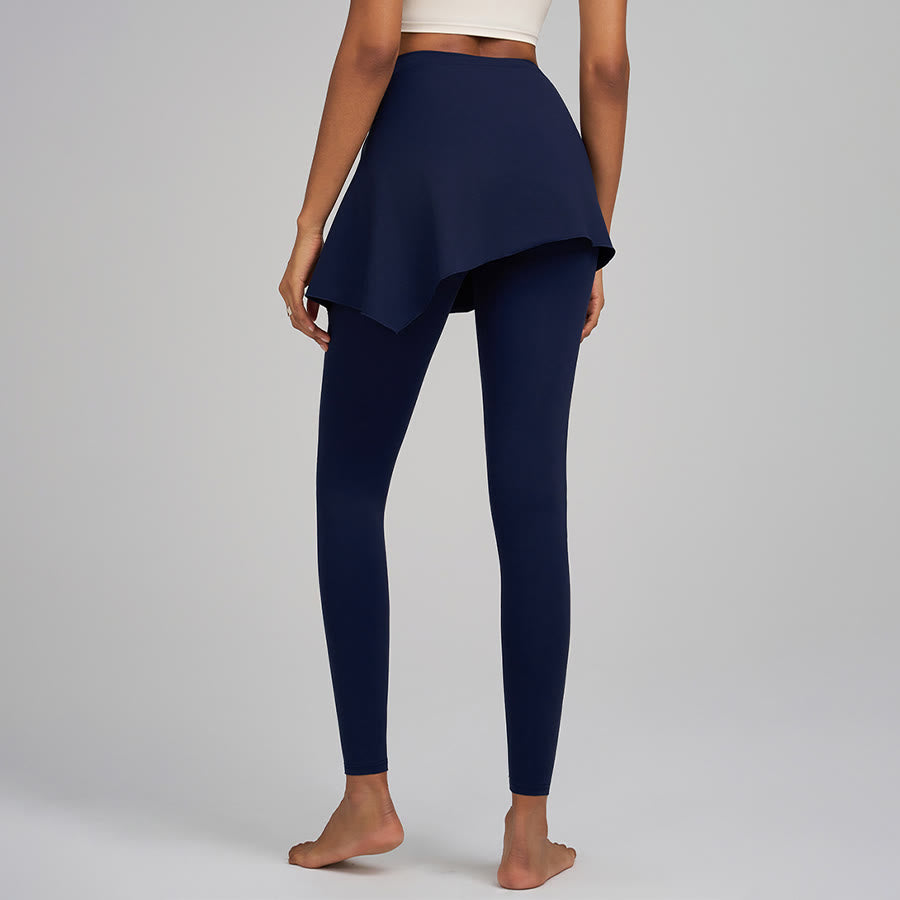 Pantaloni da yoga da donna Olivenorma a vita alta e lunghezza intera con dettaglio a portafoglio. - image 10