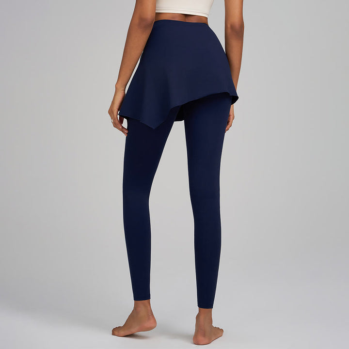 Pantaloni da yoga da donna Olivenorma a vita alta e lunghezza intera con dettaglio a portafoglio. - image 10