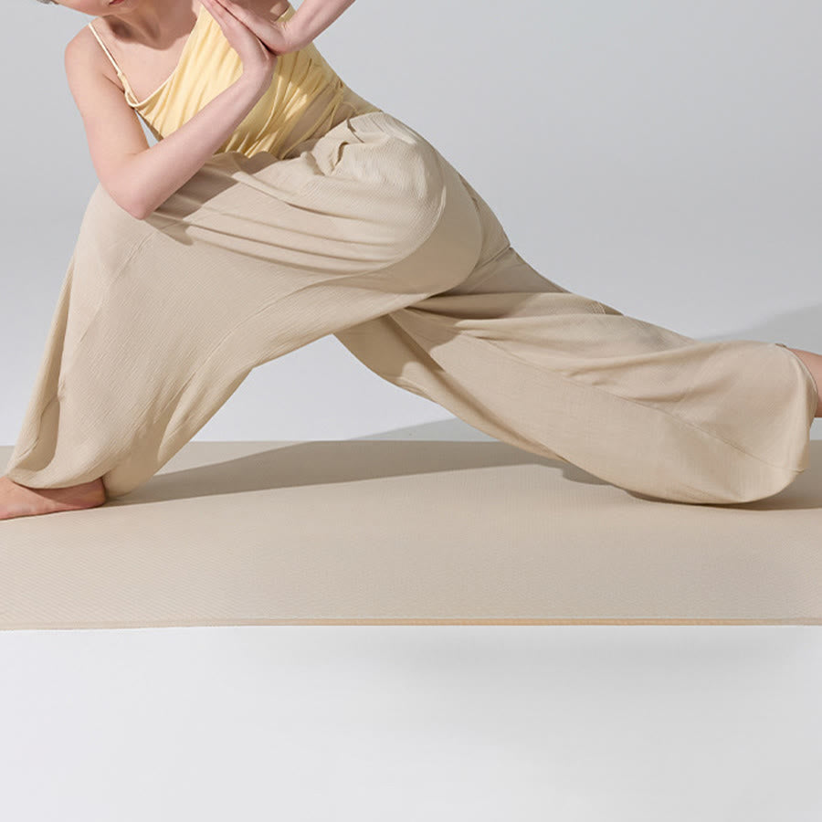 Pantaloni da yoga da donna Olivenorma a vita alta con elastico in vita e texture stropicciata, modello harem ampio. - image 4