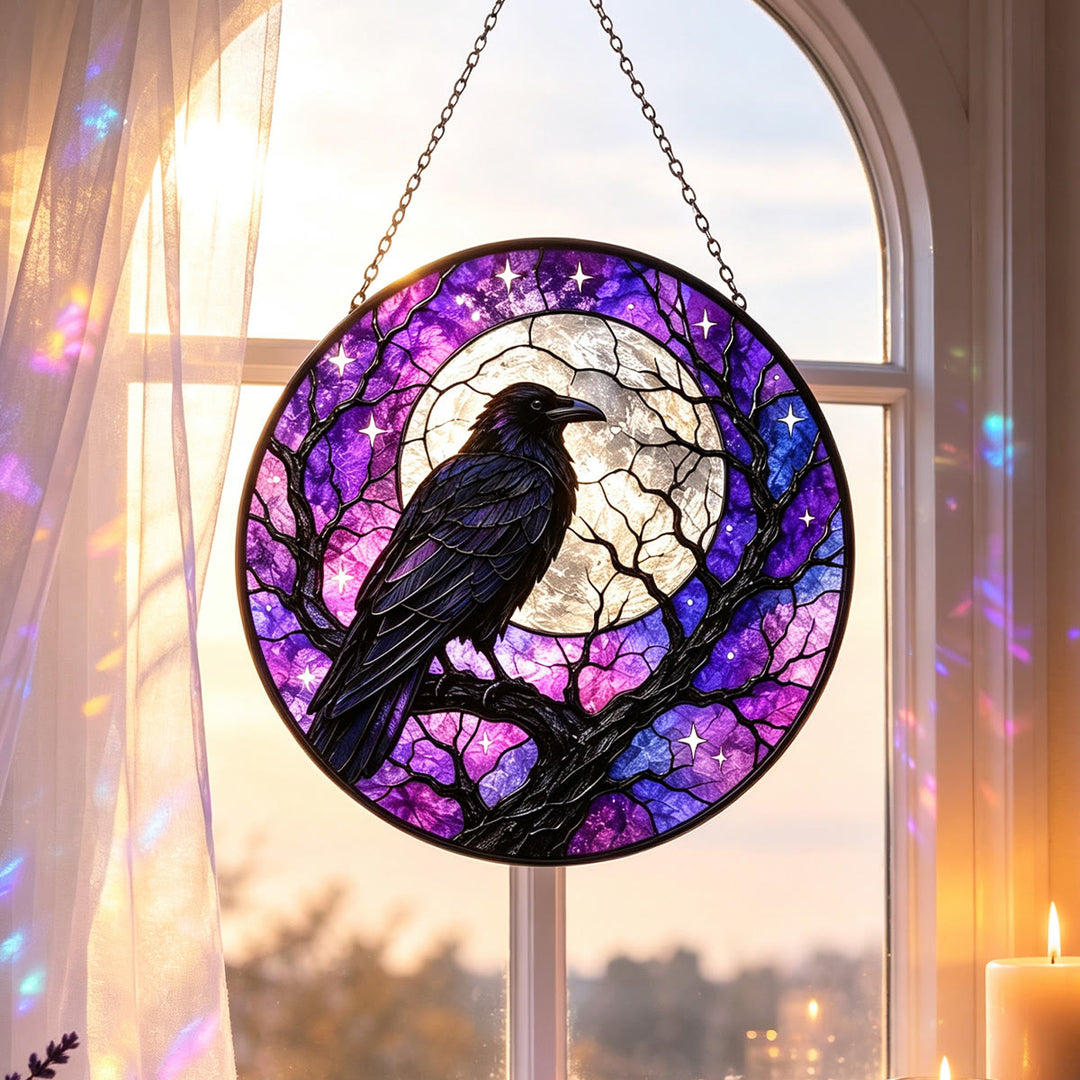 Acchiappasole in vetro colorato Olivenorma Raven Moon - image 1